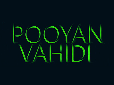 Typography illustration photosop pooyan typograpghy