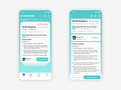 boss zhipin ui design app