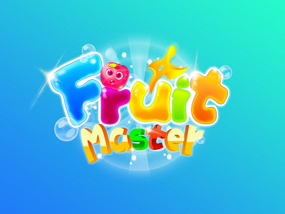 Fruit Master icon illustration logo