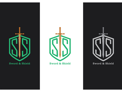 Thirty Logos Challenge #12 - Sword & Shield branding design icon identity illustration illustrator lettering logo type vector