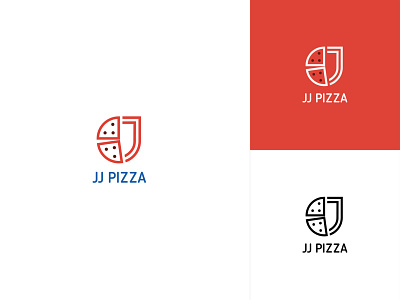 JJ Pizza - Thirty Logos Challenge #13 branding design food icon identity illustration illustrator lettering logo pizza pizza logo vector