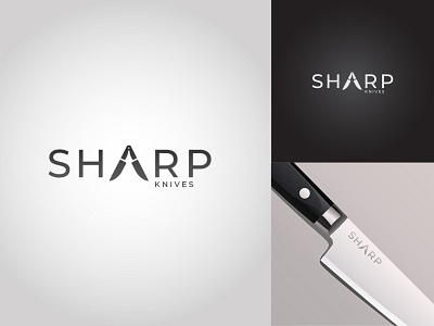 Sharp Knives - Logo Challenge #16 branding design icon identity illustration illustrator lettering logo type vector