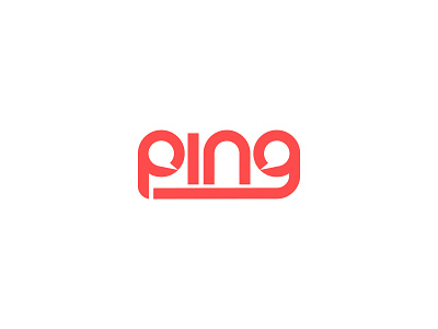#ThirtyLogos Challenge #4 - Ping - a chat platform branding chat chat app creative design icon identity illustration illustrator lettering logo type typography vector