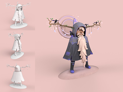 Odin 3d 3dart blender design game illustration modeling props sculpt stylized substance texture