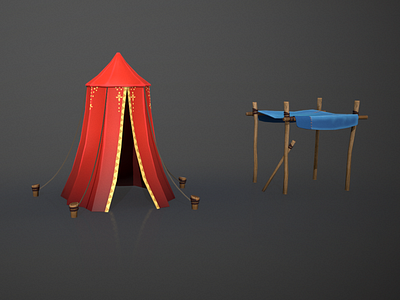 Tent Stylized game-ready