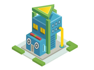 Isometric Play Buildings 