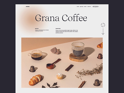 Antara Studio - 01 clean coffee design minimal responsive studio type typography ui ux web webgl