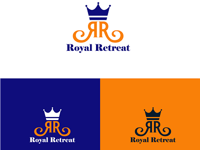 Royel Retreat logo/ spa logo/ alphabet branding design icon illustration logo logo design spa logo typography vector