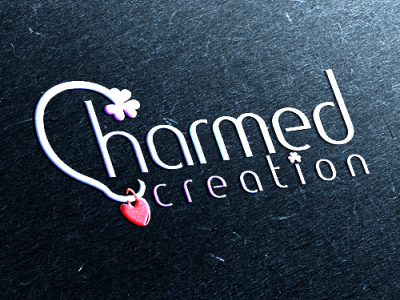 Charmed creation logo alphabet branding business agency creation logo design illustration label design lettering logo product typography vector