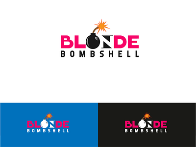 Blonde Boomshell app branding business agency icon illustration logo typography vector