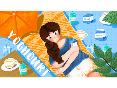 yogurt design illustration