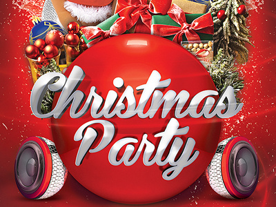 Christmas Party Flyer Template christmas event flyer print template