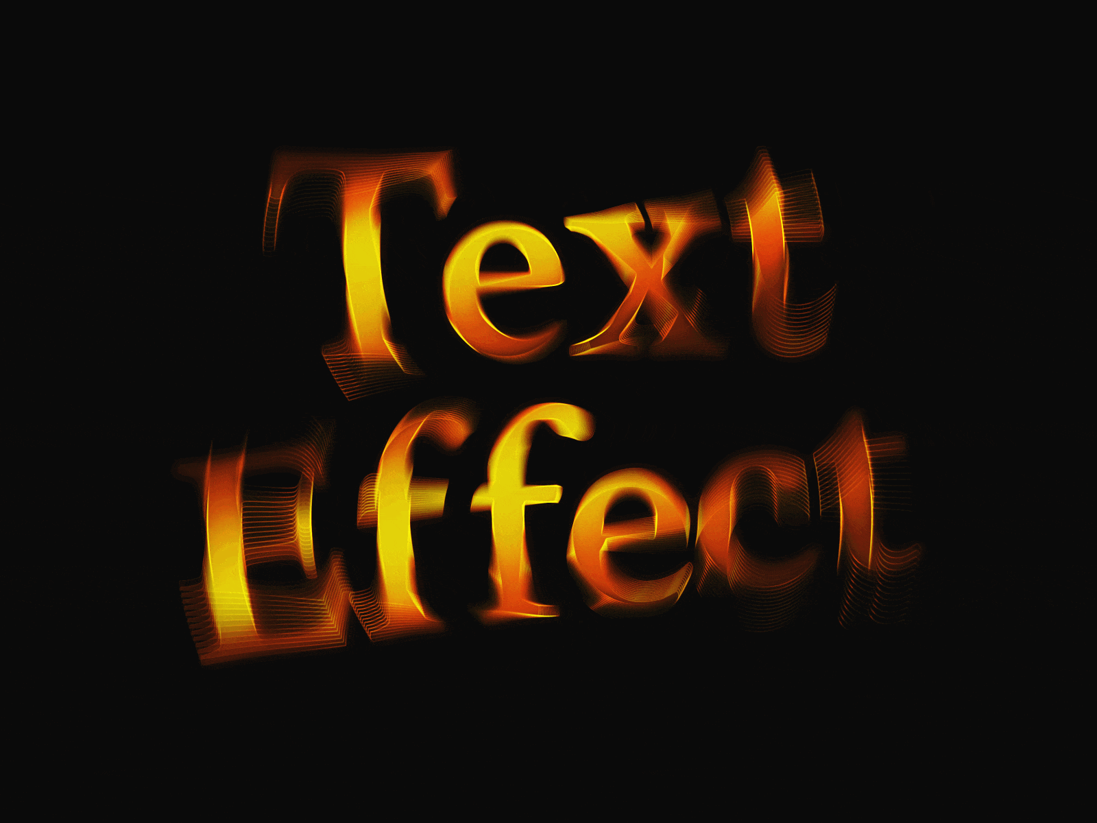 Flaming Text Effect
