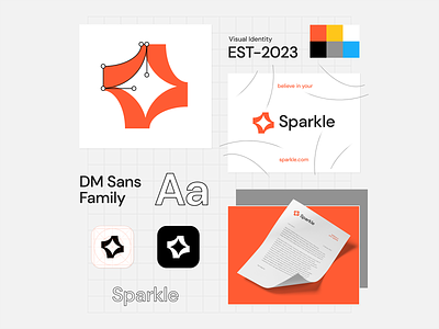 Sparkle Visual Identity✨ brand branding graphic design identity logo logos