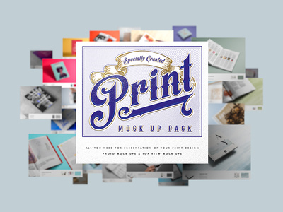 Print Mock Up Pack - Subscribe And Get %10 Sale