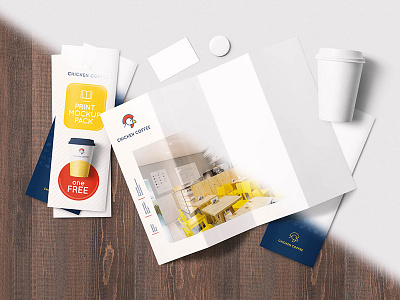 Print Mockup Pack - Free & Premium book brand broshure coffee free graphic image magazine mockup print psd showcase