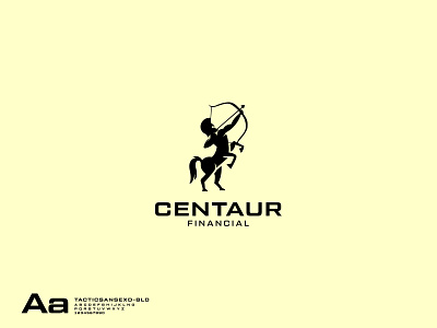 Centaur Financial Logo animal animal logo branding centaur centaurs logo horse horseman logo horseman logo horses logo menhorse logo menhorse logo natural vector