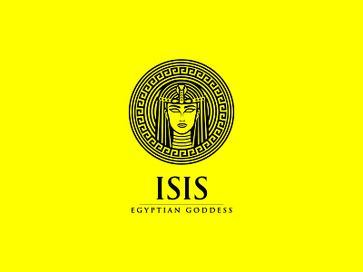 ISIS Egyptian Pharaoh Goddess Logo antient logo antient logo branding creative logo egypt egyptian goddess logo egyptian goddess logo egyptian logo illustration isis line art logo isis line art logo isis logo isis logo logo pharaoh pyramid goddess vector