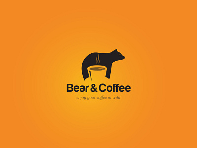 Bear & Coffee logo Design animal bear coffee logo bear logo branding coffee logo creative logo cute logo logo