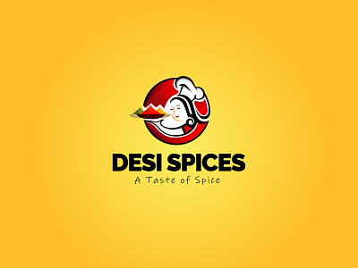 Deshi Spices Logo Design cooking logo shef logo spices logo spices shef logo