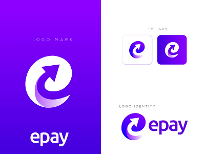 Epay Logo Design branding creative logo e arrow logo e creative logo e logo e modern logo e payment logo epay logo logo