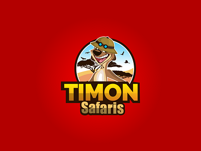 Timon Safari Tour Logo Design safari logo safari tanzania logo safari timon logo safari tour logo timon lion king logo timon logo timon mascot logo