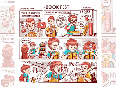 Book festival comic