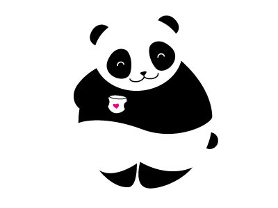 Panda illustration panda bear vector