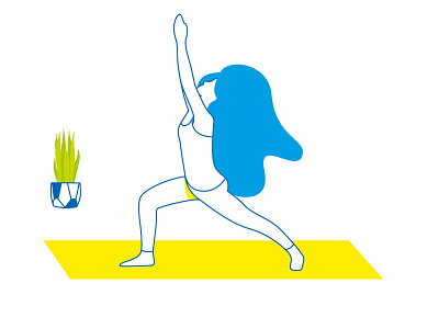 Yoga illustration vector yoga