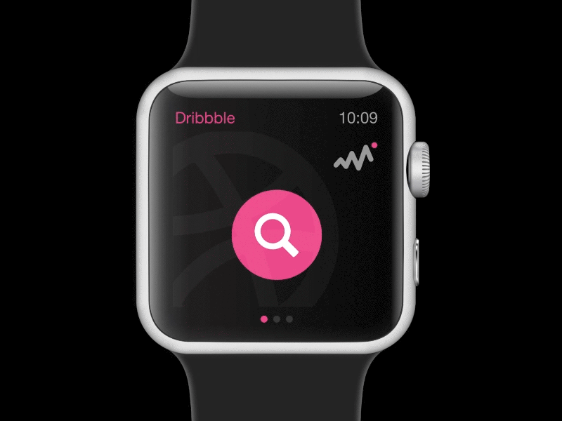 Dribbble Apple Watch App app apple watch dribbble gif iwatch ui watch