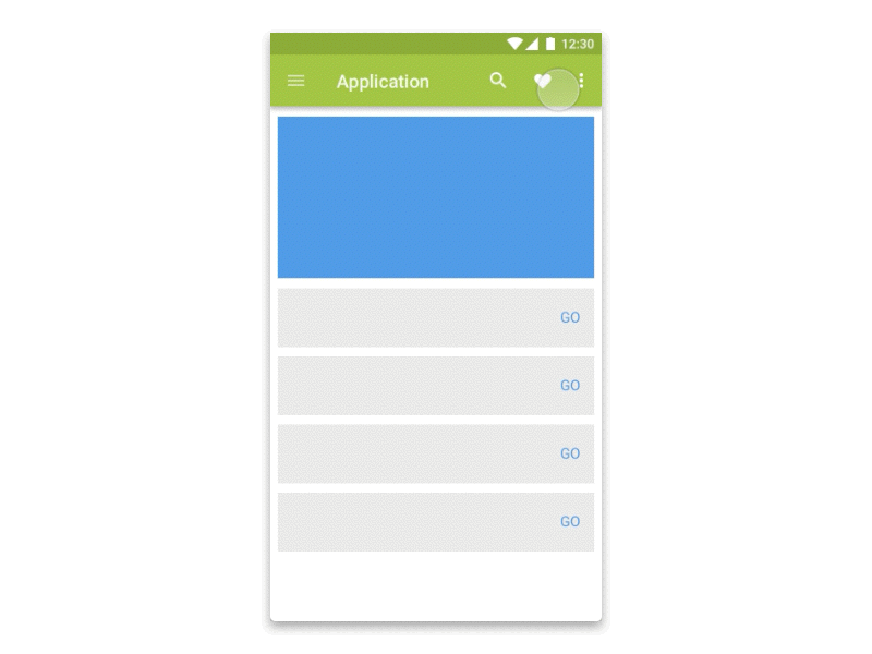 Android Material Animations android animation app cards favorite google hub material products ui