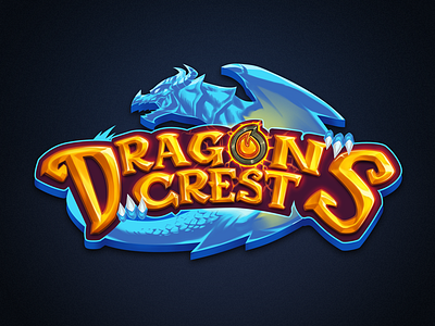 Dragons Crest card game dragons game art game concept game logo gameplay illustrations photoshop