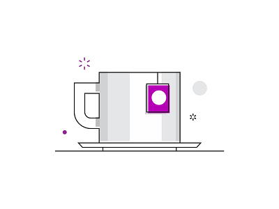 Cup of tea anjomshoa app art branding design design art dribbble graphic illustration vector