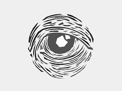The Eye anjomshoa black white branding design design art dribbble face graphic illustration vector
