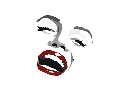 Saber Anjomshoa art black white celebrities design design art face graphic illustration marilyn monroe minimal art portrait art