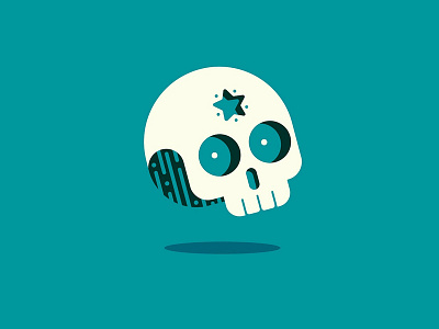 Skull anjomshoa art design design art face graphic halloween illustration skull skull a day