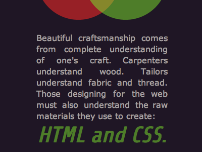 HTML for Designers css html