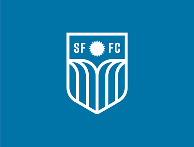 Sioux Falls FC Badge badge branding crest design football icon identity illustration logo soccer south dakota sports sun team vector water waterfall