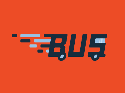 Bus app bus logo map type