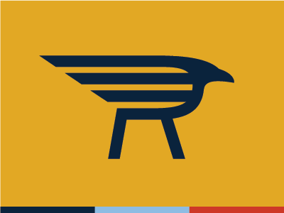 Bird bird logo r raven wing