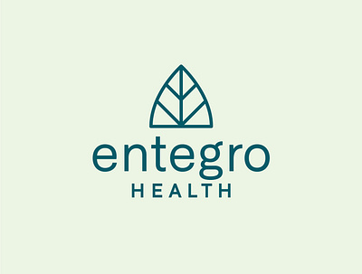 Entegro branding design health icon identity illustration leaf logo medicine natural probiotics vector