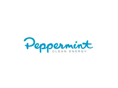 Peppermint Logotype custom type logo typography