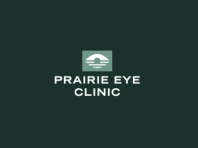 Prairie Eye Clinic branding clinic design eye horizion icon identity illustration logo prairie sun rise sun set vector vision