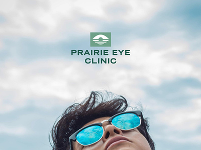 Prairie Eye Clinic branding clinic design eye horizon icon identity illustration logo prairie sunrise sunset vector vision