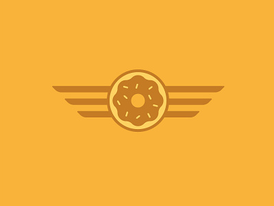 Donut Wings donut donut shop doughnut fly icon logo sprinkles wings