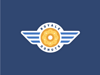 Donut Wings 2 donut donut shop doughnut fly icon logo sprinkles wings