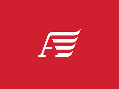 ATI american branding design eagle flag icon identity identity design illustration insurance line logo stripes trust vector wing