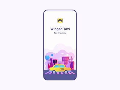 Winged Taxi app after effect animation app app design design mobile mobile app mobile app design sketch ui ux
