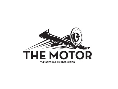The Motor branding design illustration logo minimal typography vector