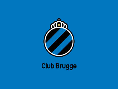 Simple Football | Club Brugge KV 🇧🇪 badge branding clean club brugge crest design football logo redesign refresh simple soccer sport team